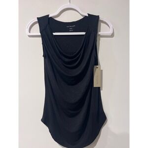 tee TAHARI Black Drape Cowl Neck Sleeveless Tank Top Women's‎ Size XS NWT